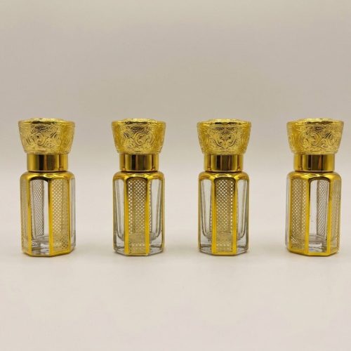 6ML GOLDEN LASER CUT FANCY BOTTLE